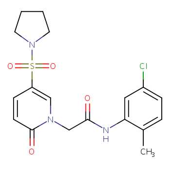N-(5-chloro-2-methylphenyl)-2-[2-oxo-5-(pyrrolidine-1-sulfonyl)-1,2 -dihydropyridin-1-yl]acetamide, get quote