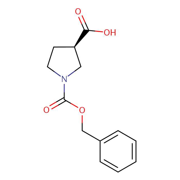 3R)-1-[(benzyloxy)carbonyl]pyrrolidine-3-carboxylic acid, in stock